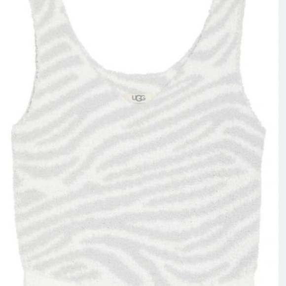 UGG Tops - UGG Cream Zebra Pattern Tank Top